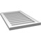 Ekena Millwork Vertical Surface Mount PVC Gable Vnt: Non-Functional, w/2"W x 1-1/2"H, Brickmould Frame, 18"W x 28"H GVPVE18X2802SN - alternate 5